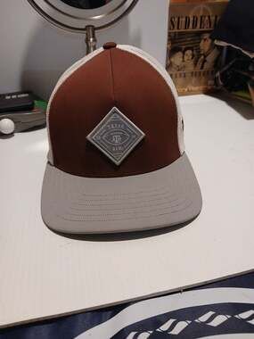 Hooey Texas A&M Flexfit Hat Size L-XL Maroon White Gray Diamond Patch